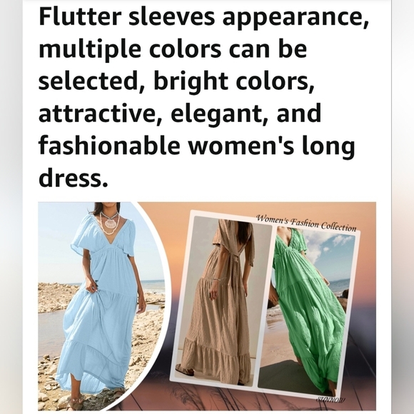 Summer Maxi Dress #897, 898, 899 - Picture 11 of 12